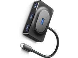 Hub Com Conector Usb Type-c Para Teclados, Impressoras E Outros