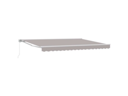 Vidaxl Toldo Retrátil Manual Cinzento-claro 4 × 3 M