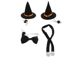 1 Conjunto de Chapéu de Bruxa para Animais de Estimação para Decorações de Halloween ALLINLESS