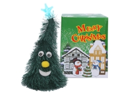 Ats árbol de Navidad Eléctrico Juguete 6 Pulgadas Con Luz Y Estrella Decoración Regalo de Navidad para Niños