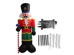Soldado de Natal Inflável 2.4m Fibra de Poliéster Reutilizável | S/MARCA