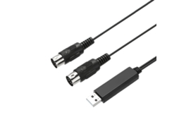 Cabo MIDI USB de 5 pinos Hifing, adaptador conversor de entrada/saída para teclado musical de PC | S/MARCA