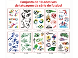 Autocolantes Temáticos do Mundial de 2026, Conjunto 10 Futebol, Calçados Esportivos Diy À Prova D‘água, Ergonômico, Uso Diário STELASPLEN
