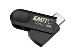 Clé Usb a emtec C280 64 Vá Usb 3.2 Tipo C Leitura 80 Mo/s, Escrita, De 20 de Mo/s