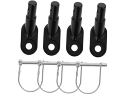Conjunto De 4 Engates De Ferro Para Reboque De Bicicletas, Adaptadores De Reboque Seguros Com Instal Gokoco
