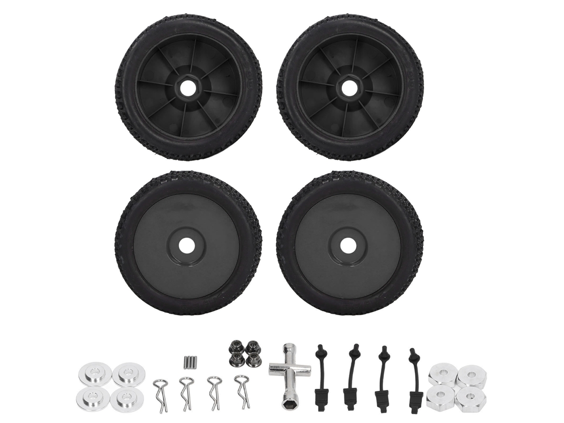Mali 4pcs Pneu de Rodada X600 para Traxxas Slash 1/10 Caminhão Rc Pequeno Pneu de Substituição Preto