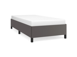 Bed Frame, Bed Frames Vidaxl Cinzeto Couro Artificial (80 X 200 Cm)