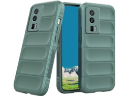 Capa Protetora Antiriscos para Xiaomi Xiaomi Poco F5 Pro HONGWE. Anti-Choque Verde