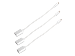 Cabo Adaptador Otg Micro LAXISCREED 3pcs Nova Prata