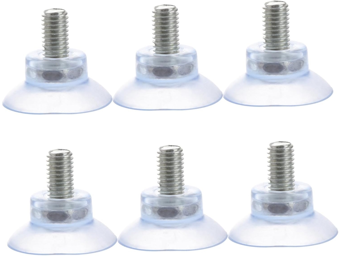 Ventosas Para Móveis Com Parafusos 8x13cm Em Pvc Anticolisão De Vidro