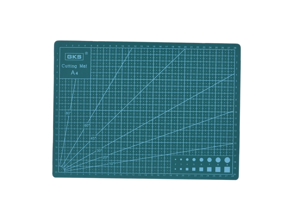 Tapete De Corte Auto-curativo Doble Cara A4 22x30x0.3cm Verde De Alta Qualidade