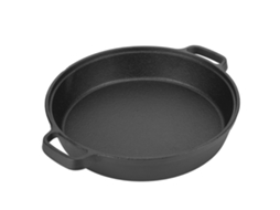 Pan De Panqueca De Ferro Fundido 25cm Com 2 Alças