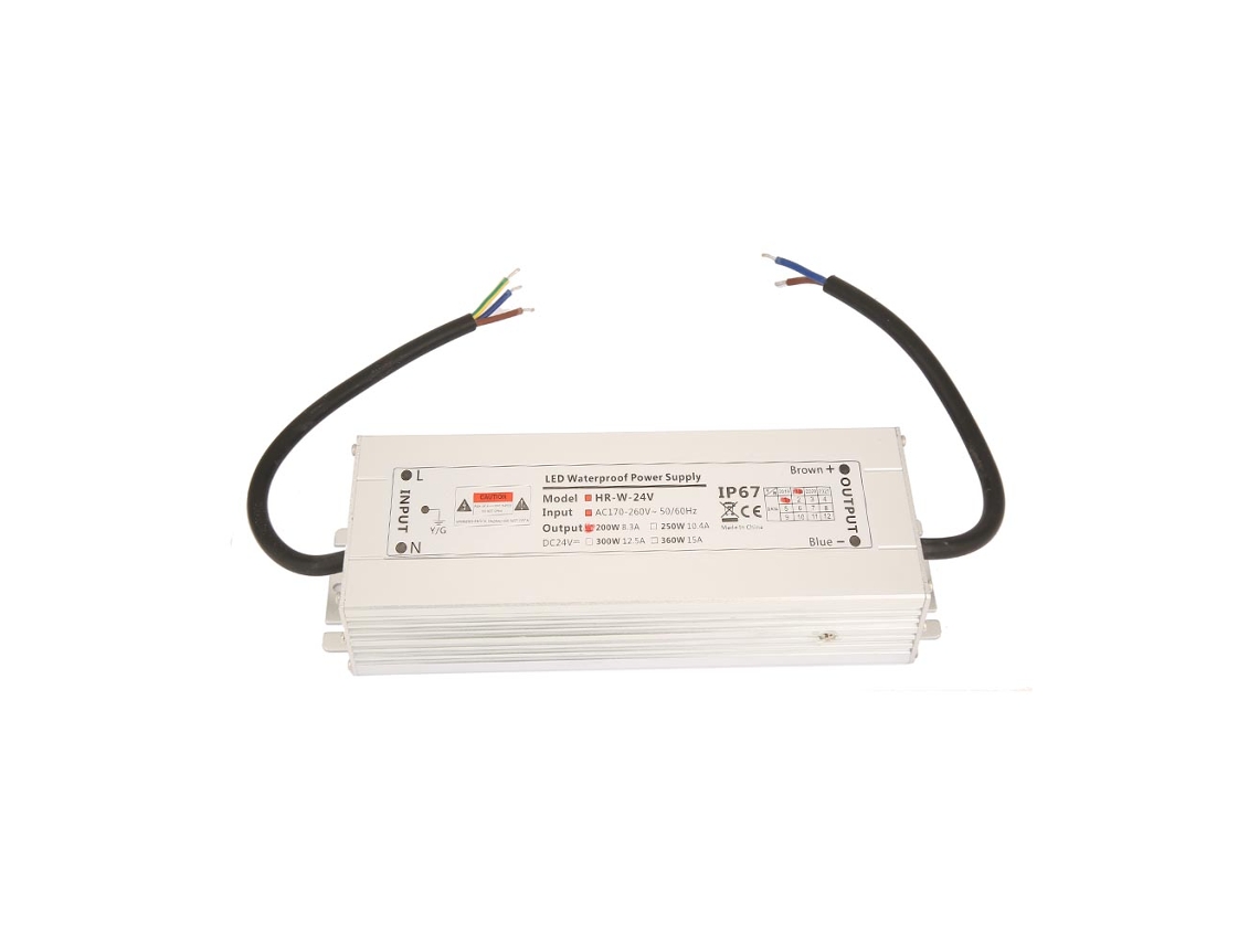 Transformador De Led 24v 200w À Prova D'água Ip67