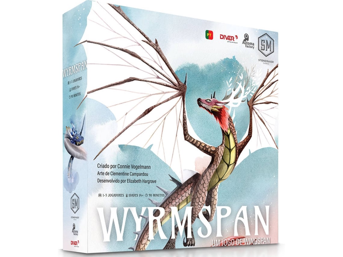 Jogo de Tabuleiro DIVER Wyrmspan (Português - Idade Mínima 14 anos)