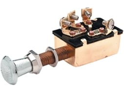 Interruptor SEACHOICE Push-Pull Switch 3 Position/2 Circuits Dourado