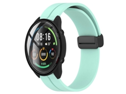 Pulseira De Silicone Com Fecho Magnético Para Xiaomi Mi Watch, 22 Mm, Cor Sólida.