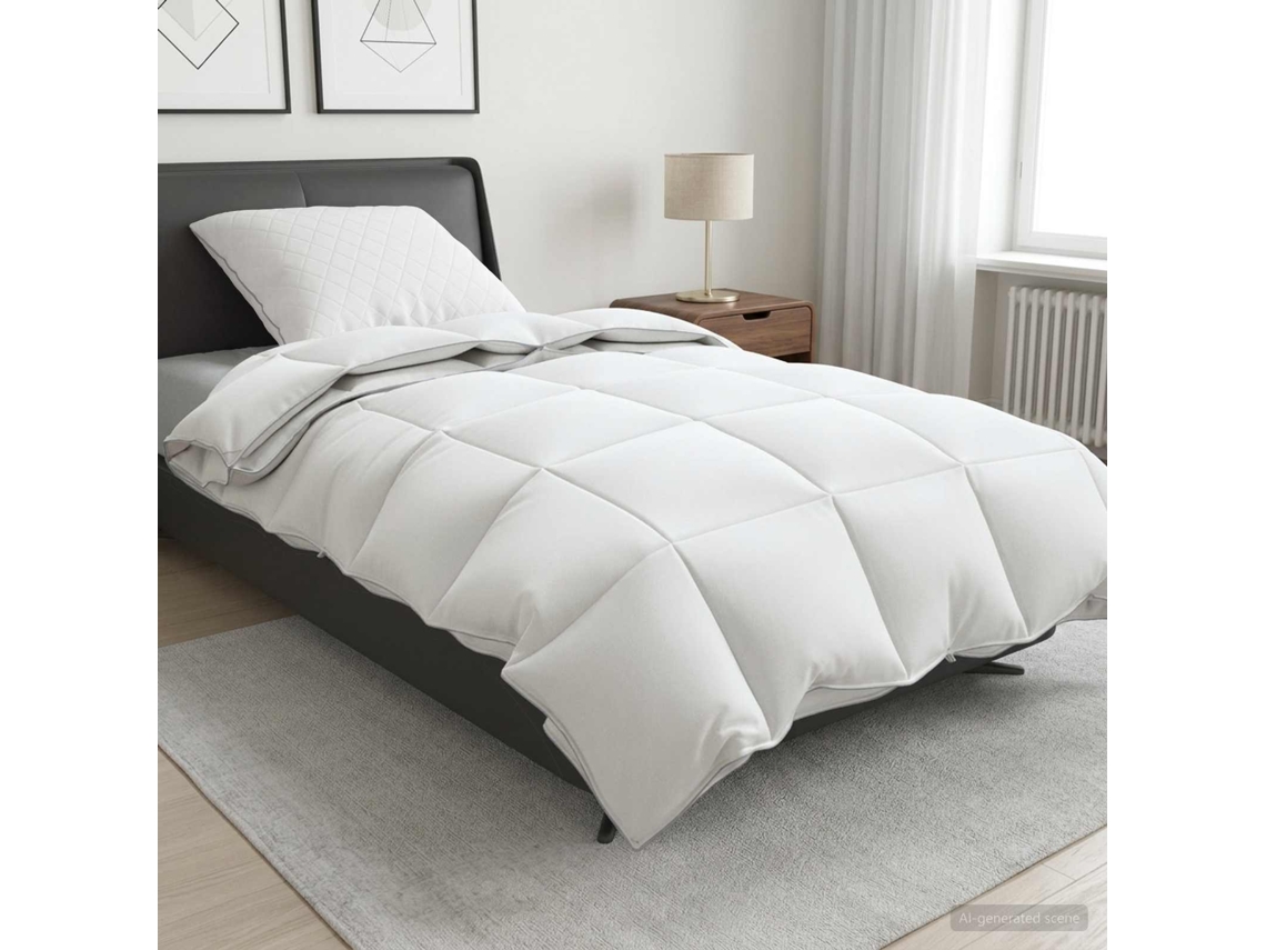 Vidaxl Conjunto De Edredão 90% Penas De Ganso Fulda 2 Unid. 310 Gsm