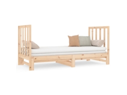 Day Bed, Day Beds Vidaxl Marrom Madeira De Pinho (n/a)
