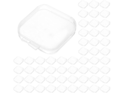 Nuobesty Pacote Com 100 Mini Caixas Organizadoras Transparentes Para Joias E Protetores Auriculares