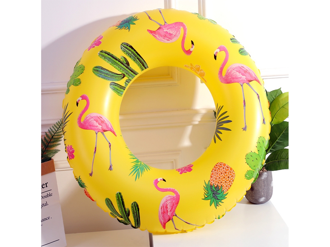 Boia Inflável Redonda E Durável Para Piscina De Verão Com Desenho Animado.