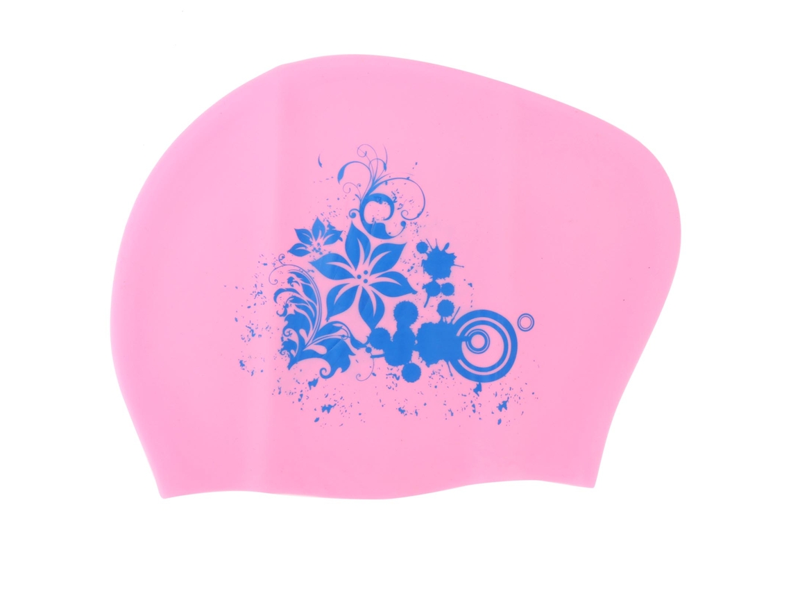 Boné de Natação de Silicone Impermeável para Cabelo Longo | S/MARCA