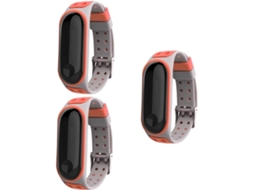 Conjunto De 3 Pulseiras Silicone Para Smartwatch, Compatíveis Com