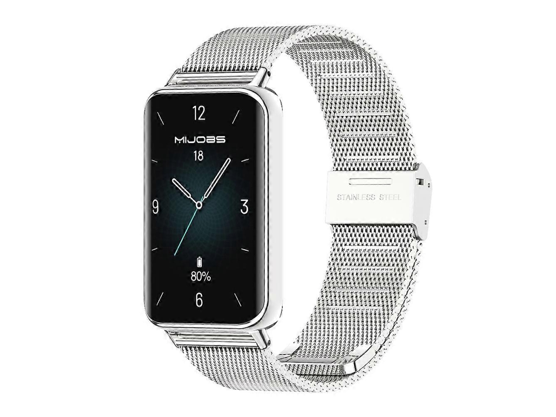 Pulseira Mijobs Milan Buckle Em Aço Inoxidável Para Relógio Honor 10/9
