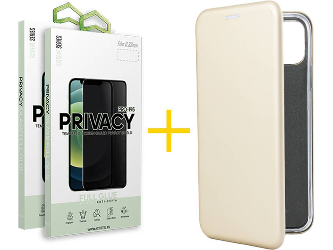 Capa e Película Apple  iPhone 11 SKYHE Flip Cover 0951 Dourado