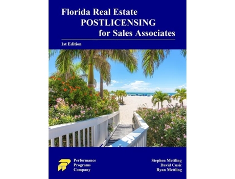 Livro Florida Real Estate Postlicensing For Sales Associates 1st Edition De Stephen Mettling (inglês)