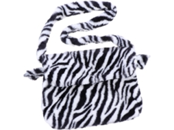 Bolsa Transversal Grande De Pelúcia Com Estampa De Zebra Para Mulheres, Fecho Magnético, Bolsa De Inverno.