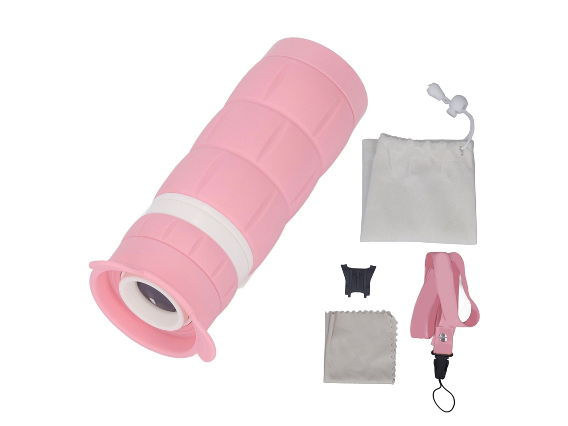 Mali telescópio Monocular Infantil Alta Magnificação Hd Lente Proteção Ocular Rosa