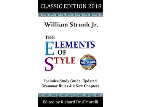 Livro The Elements Of Style Classic Edition De William Strunk Jr E Richard De A'morelli (inglês - Capa Dura)