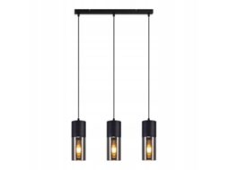 Candeeiro Suspenso E27 para Mesa de Jantar- Moderno Candeeiro Suspenso Led Ajustável de 3 Lâmpadas NETTLIFE