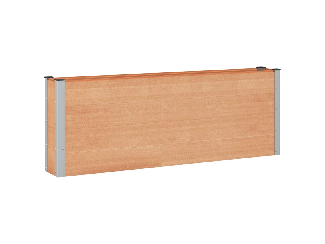 Vidaxl Canteiro De Jardim Elevado Castanho 200 X 30 X 72 Cm