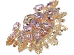 Decoração De Corrente Com Garras De Strass Rosa Para Embalagens E Pacotes.