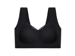 Sostén Corregidor De Postura Wmbra Para Mujer Sin Costuras Confortable Push Up Crop Top Elástico Talla L-3xl 2xl Negro