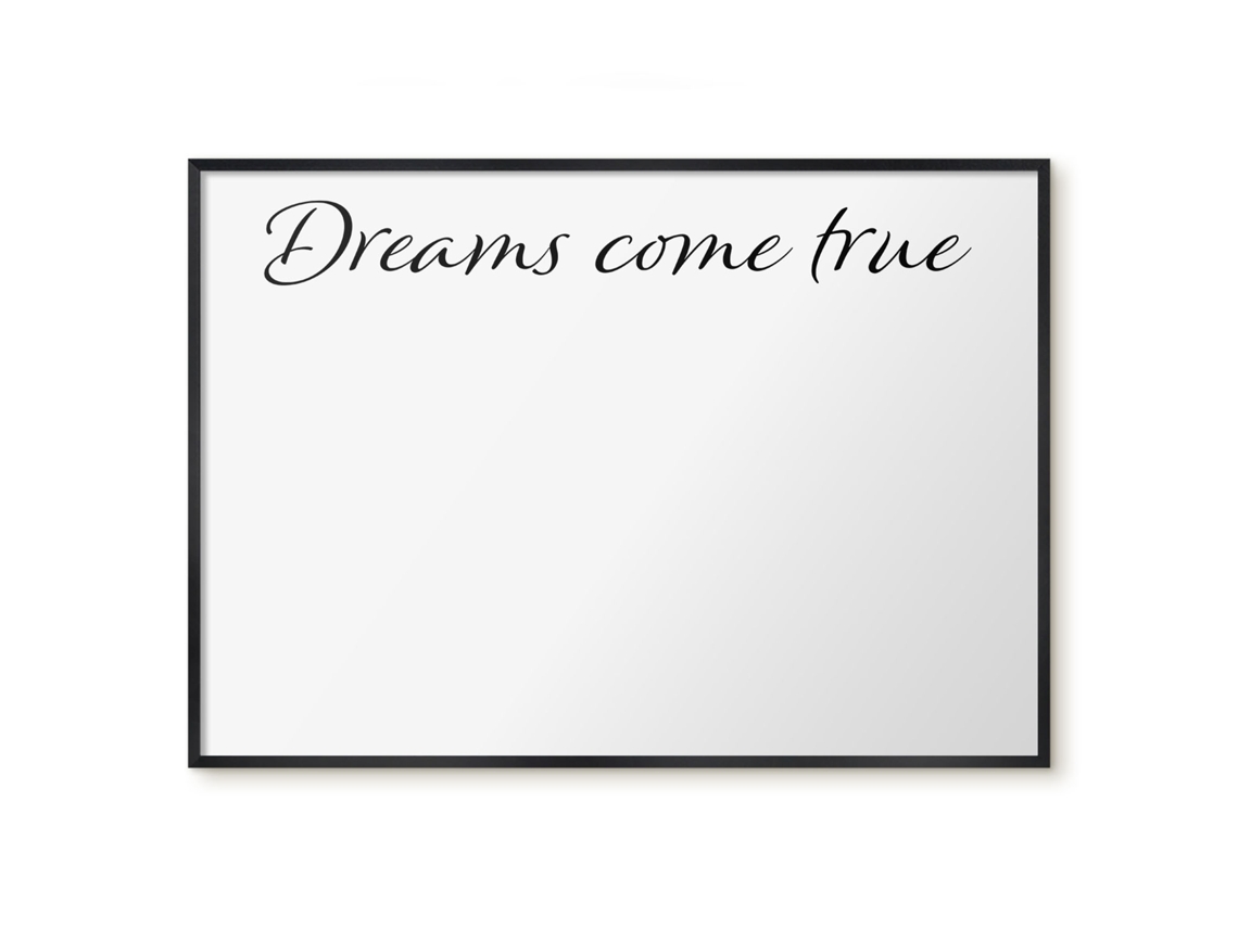 Magnetic Glass Board Dreams Come True For The Hall Espelharte (100x70 Cm)