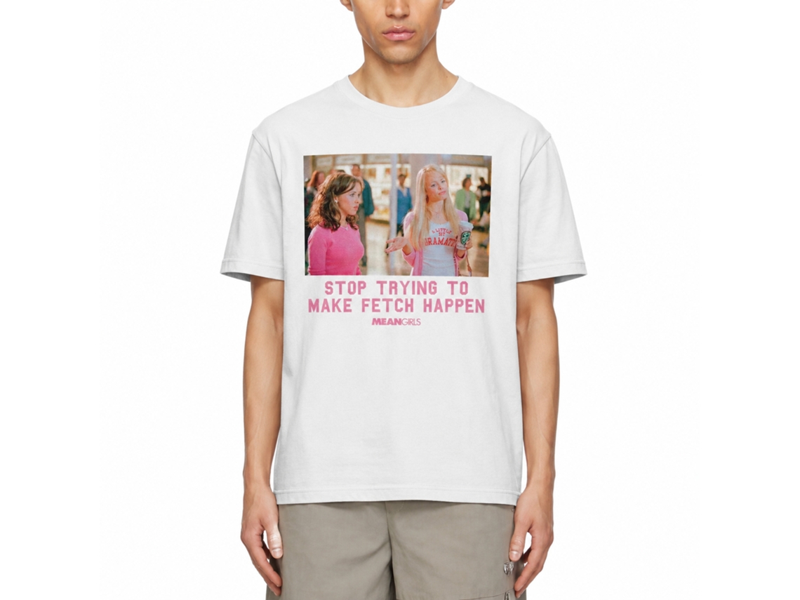 Rockinstone Mean Girls Stop Trying To Make Fetch Happen White T-shirt Size:l
