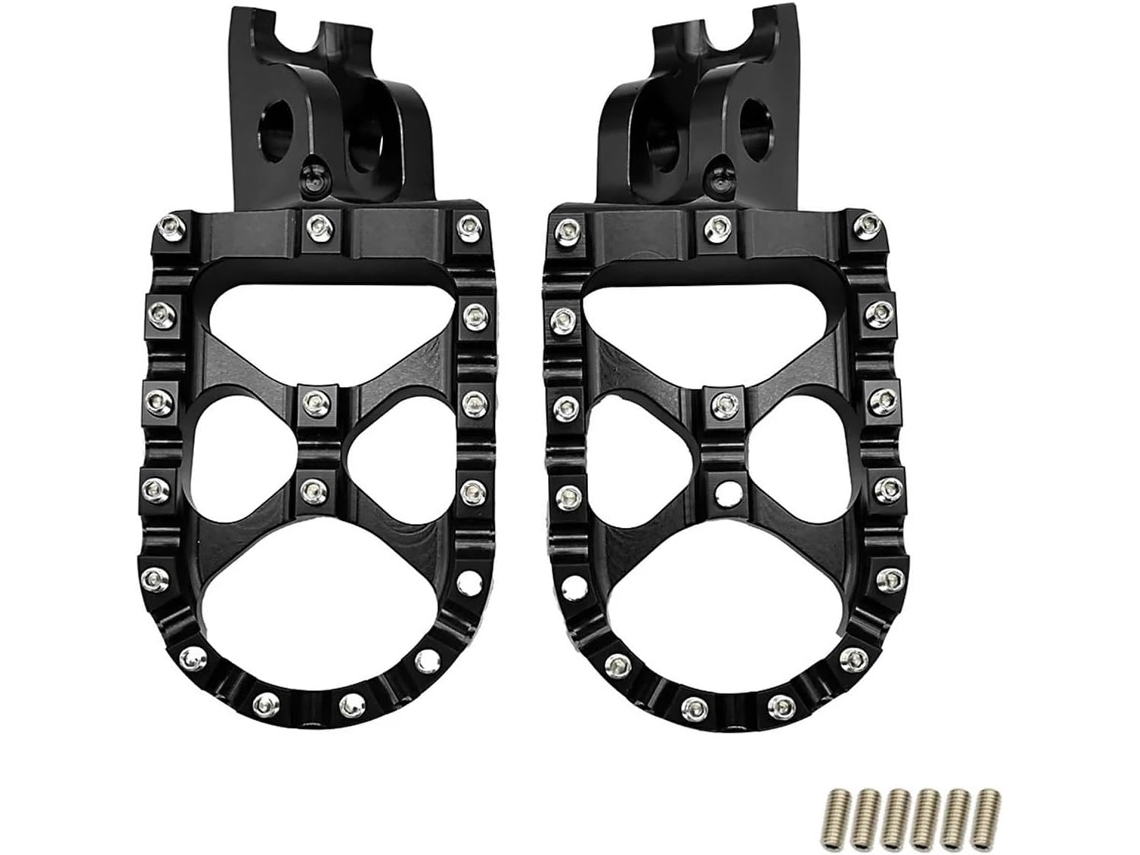 Apoios para os Pés de Motocicleta Usinados em Cnc Pedais Apoio Compatíveis Material: Fabricados Alumínio