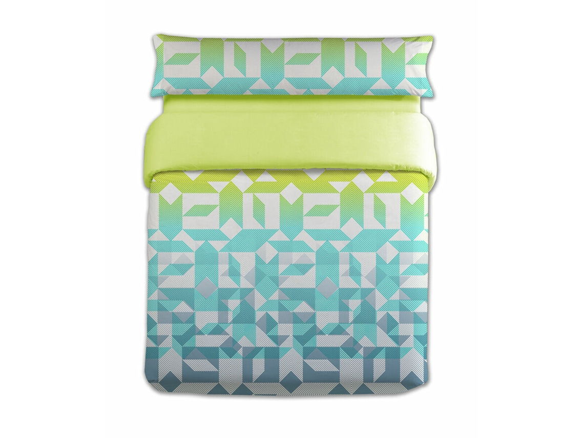 Conjunto de capa de edredom HOSTELINE HARRIS (Verde)