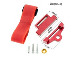 Conjunto De Suportes De Bateria Alta Metal 3s 4s Para Carro Controle Remoto Traxa Slash 2wd 1/10 Peças De Upgrade