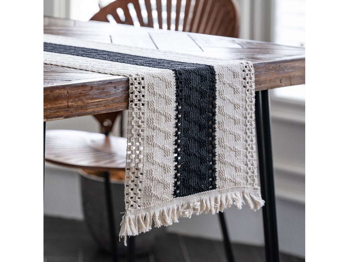 12 *70 Mesa de Jantar Boêmia Mesa Bandeira Moderna Decoração de Fazenda Estilo Country Renda de Crochê de Algodão Tecido Style1
