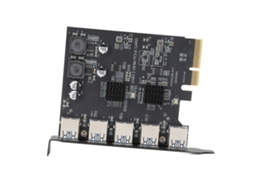Placa De Expansão Pcie 4x Usb 3.2 Gen 2 Com 5 Portas 10gbps Tipo A Para Windows Linux