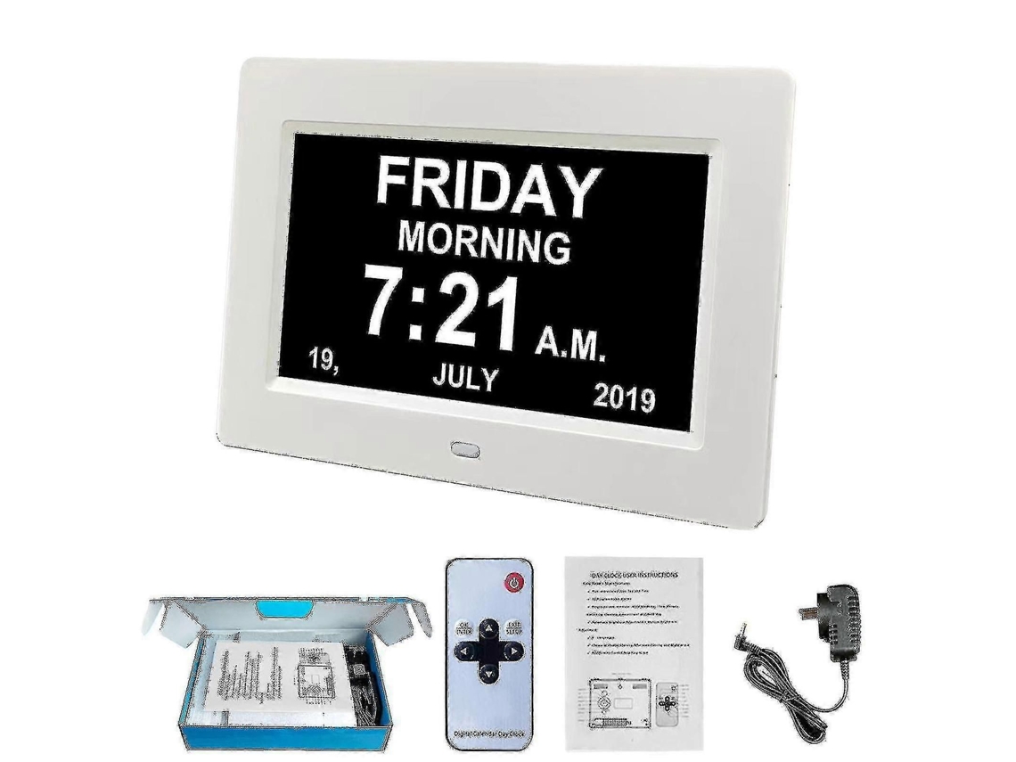 Relógio Digital Para Idosos, Com Calendário, Data E Hora Em Display Grande E Legível