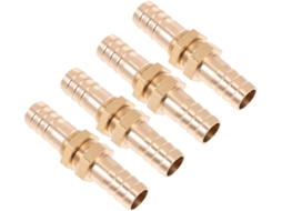 Conjunto De 4 Conectores Cobre Para Mangueira, Encaixe Com Espigão,