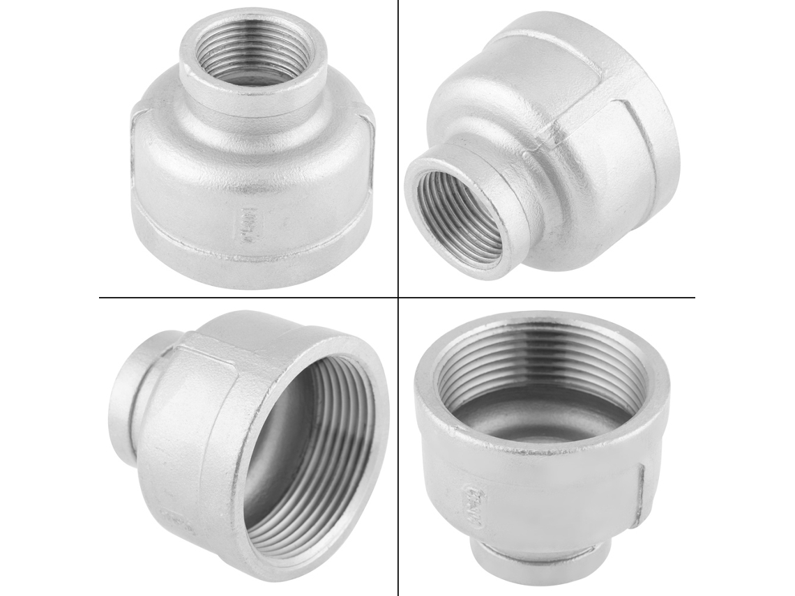 Laxiscreed Conexões De Redução Para Tubos De Aço Inox 304, 3/4" A 1/2" Roscadas Internas