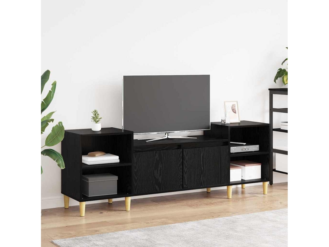 Vidaxl Gabinete Para Tv 160 X 35 X 55 Cm Carvalho Preto
