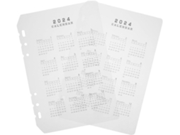 Conjunto De 2 Divisórias Transparentes Foscas Em Polipropileno Para Calendário Gokoco