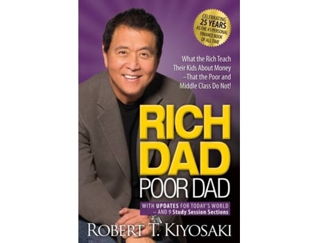 Livro Rich Dad Poor Dad 25th Anniversary Edition de Robert T. Kiyosaki (Inglês)