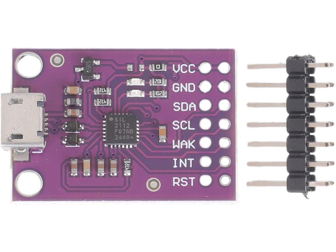 Cp2112 Usb Para Smbus Placa De Avaliação Módulo Adaptador Sensor Depuração Comunicação Controlador Portátil